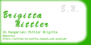brigitta mittler business card